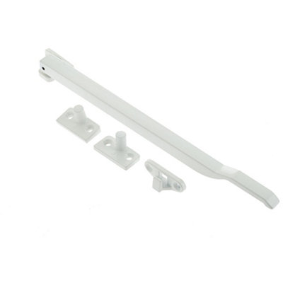 Loops Stylish 250mm White Non-Lockable Casement Stays For WindowsWindow Peg Bar from B&Q