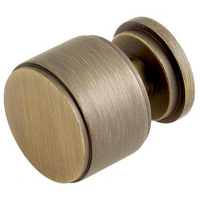 Loops Antique Brass Stepped Cupboard Knob For Elegant InteriorsKitchen Cabinet Knob from B&Q