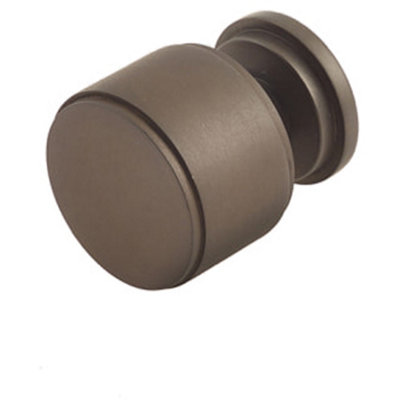 Loops Elegant Stepped Cupboard Knob In Dark Bronze For Timeless DecorKitchen Cabinet Knob