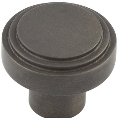Loops 30mm Dark Bronze Cupboard Knob For Modern Home DecorKitchen Cabinet Knob