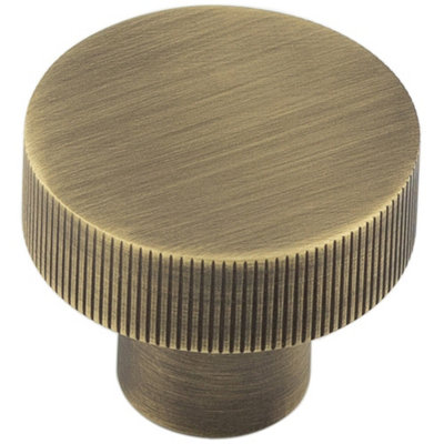 Loops 30mm Antique Brass Cupboard Knob With Unique DesignKitchen Cabinet Knob
