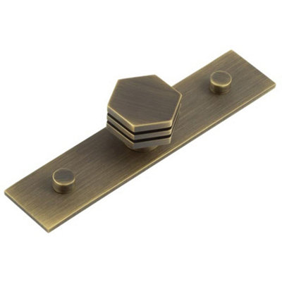 Loops Stylish 30mm Antique Brass Cupboard Knob For Modern InteriorsKitchen Cabinet Knob from B&Q