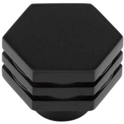 Loops Stylish 30mm Black Cupboard Knob For Modern InteriorsKitchen Cabinet Knob from B&Q