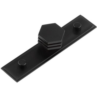 Loops Stylish 30mm Stepped Matt Black Cupboard Knob For Modern InteriorsKitchen Cabinet Knob from B&Q