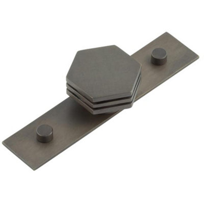 Loops Elegant 40mm Plain Dark Bronze Cupboard Knob For Modern InteriorsKitchen Cabinet Knob