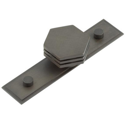 Loops Elegant 40mm Stepped Dark Bronze Cupboard Knob For Modern InteriorsKitchen Cabinet Knob