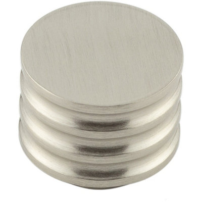 Loops Elegant 30mm Satin Nickel Cupboard Knob For Modern InteriorsKitchen Cabinet Knob from B&Q