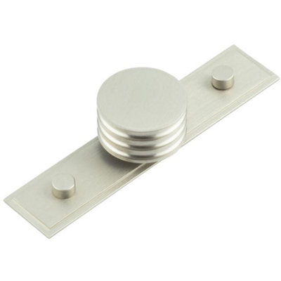 Loops Elegant 40mm Satin Nickel Cupboard Knob For Stylish InteriorsKitchen Cabinet Knob from B&Q