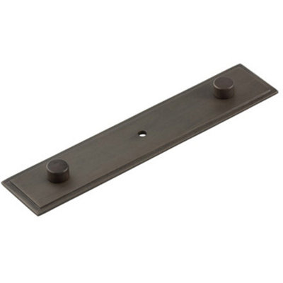 Loops Elegant Dark Bronze Backplate For Cupboard Knob 140X30mmKitchen Cabinet Knob from B&Q
