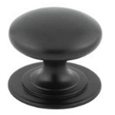 Loops Stylish 38mm Traditional Black Cupboard Knob For CabinetsKitchen Cabinet Knob