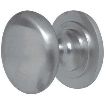 Loops Premium Traditional Cupboard Knob 32mm Satin Nickel For Elegant InteriorsKitchen Cabinet Knob from B&Q