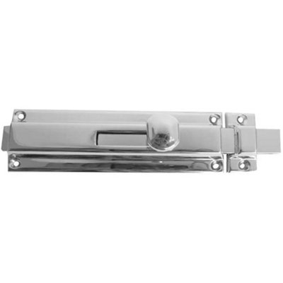 Loops Premium Architectural Slide Bolts In Polished Chrome150X40mm For Enhanced SecurityDoor Bolt Lock from B&Q