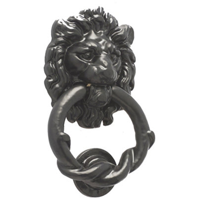 Loops Exquisite Lion Head Door Knocker For Home DecorExternal Outdoor Knocker from B&Q