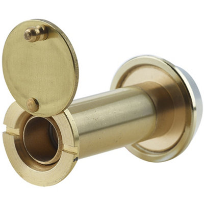 Loops 180 Degree Door Viewers For 35-55mm Doors With Intumescent Polished Brass Finish from B&Q