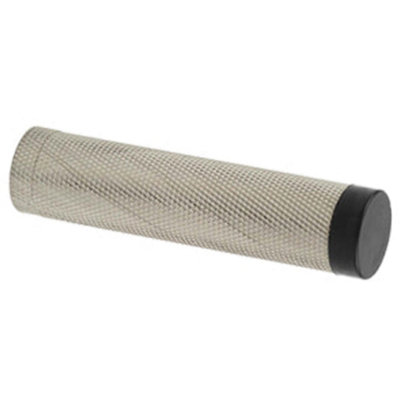 Loops Elegant Knurled Wall Mounted Doorstop In Satin Nickel FinishSolid Brass & Rubber Stopper from B&Q