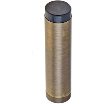 Loops Stylish Wall Mounted Door Stop In Antique Brass FinishSolid Brass & Rubber Stopper from B&Q