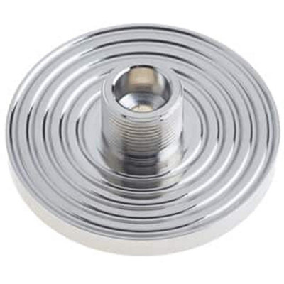 Loops Elegant Reeded Wall-Mounted Doorstop In Polished Nickel FinishSolid Brass from B&Q
