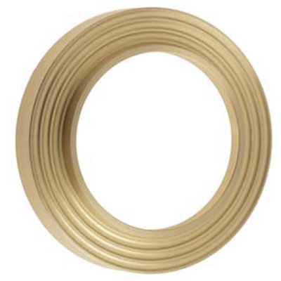 Loops Reeded Outer Roses For Escutcheons In Satin Brass FinishSolid Brass Key Hole Cover from B&Q