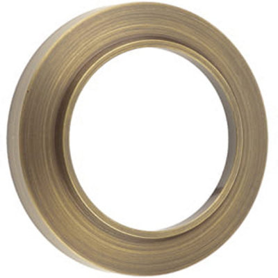 Loops Solid Brass Key Hole Cover Antique Brass Escutcheon from B&Q