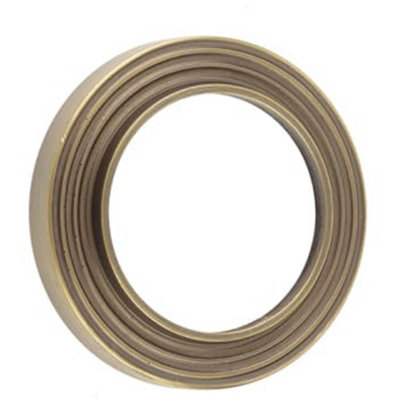 Loops Elegant Reeded Outer Roses For Escutcheons In Antique Brass FinishSolid Brass Key Hole Cover from B&Q