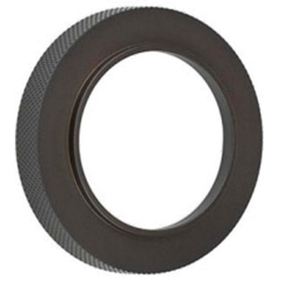 Loops Stylish Knurled Outer Rose In Dark Bronze For EscutcheonsSolid Brass Key Hole Cover from B&Q