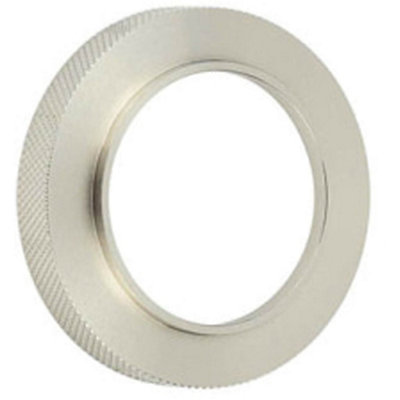 Loops Stylish Knurled Outer Rose For Satin Nickel EscutcheonsSolid Brass Key Hole Cover from B&Q