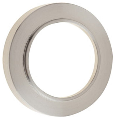 Loops Elegant Satin Nickel Plain Outer Rose For EscutcheonsSolid Brass Key Hole Cover from B&Q