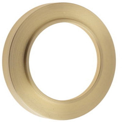Loops Elegant Satin Brass Outer Roses For EscutcheonsSolid Brass Key Hole Cover from B&Q