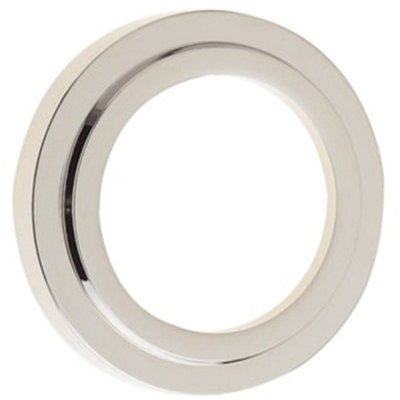 Loops Polished Nickel Stepped Outer Roses For Elegant EscutcheonsSolid Brass Key Hole Cover from B&Q