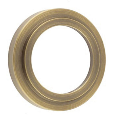 Loops Elegant Stepped Outer Roses For Antique Brass EscutcheonsSolid Brass Key Hole Cover from B&Q