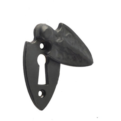 Loops Elegant Antique Black Covered Escutcheon50mm Decorative HardwareKey Hole Cover from B&Q