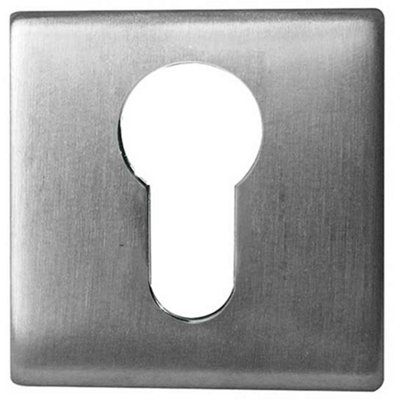 Loops Elegant Square Euro Profile Escutcheon For Enhanced SecurityKey Hole Cover from B&Q