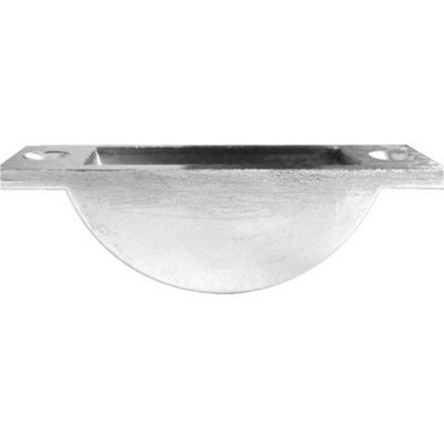 B&Q -  Zinc Easy Clean Bolt Socket 63X20mm In Satin Chrome Finish For Enhanced Door Security