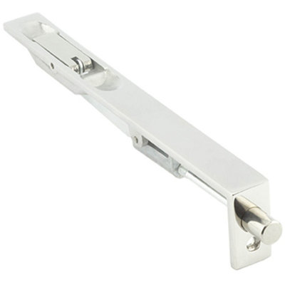 Loops Premium Stainless Steel Lever Action Flushbolts For Double Doors203X20mm Polished Finish from B&Q