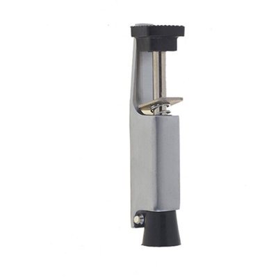 Loops 120mm Satin Chrome Foot Operated Door Holder For Home And Office Use from B&Q