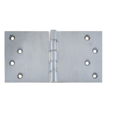 Loops High-Quality Satin Chrome Projection Hinge 102X200X4.5mm For Durable Door FunctionalityDoor Hinges from B&Q