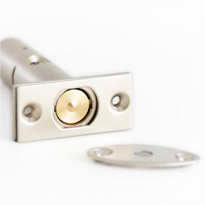 Loops Durable Mortice Rackbolt 61mm 62mm With 28mm Backset In Nickel Finish For Enhanced SecuritySecurity Bolt from B&Q