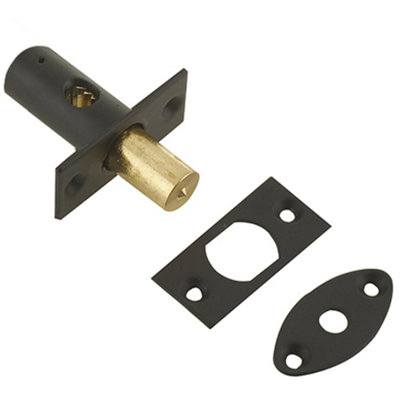 Loops Mortice Rackbolt 36mm With 14mm Backset In Sleek Black Finish For Enhanced SecuritySecurity Bolt from B&Q