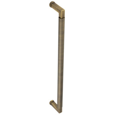 Loops Antique Brass Pull Handle 425mm For Cabinets And Doors Door Handle from B&Q