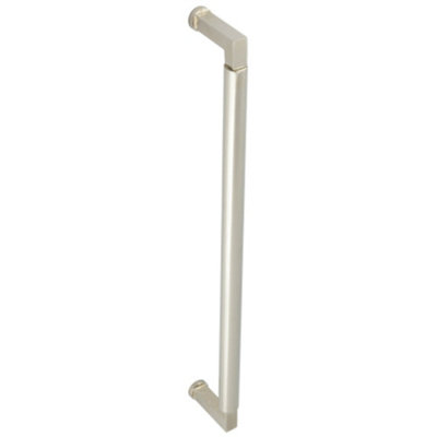 Loops Stylish 425mm Bolt Through Pull Handle In Polished Nickel FinishDoor Handle from B&Q