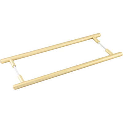 Loops Satin Nickel Pull Handle 425mm For Stylish Home EnhancementsDoor Handle from B&Q