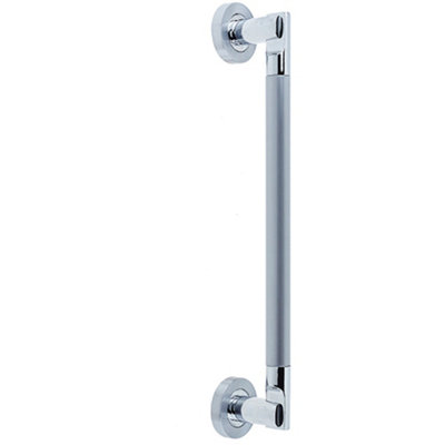 Loops Premium 305mm Polished And Satin Chrome Pull Handle For DoorsDoor Handle from B&Q