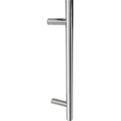 Loops Premium Stainless Steel 25mm Pull Handle For B/t Fixing Sleek Satin Finish Door Handle from B&Q