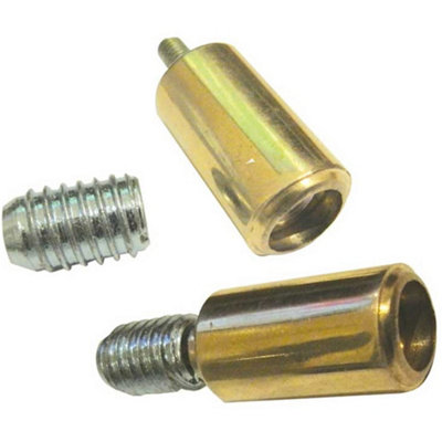 Loops Elegant Polished Brass Locking Sash Stop For Enhanced SecurityWindow Fastener from B&Q