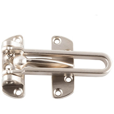 Loops Premium Satin Nickel Security Door Guards For Enhanced SafetyDoor Guard from B&Q