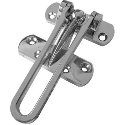 Loops Premium Polished Chrome Security Door Guards For Enhanced ProtectionDoor Guard from B&Q