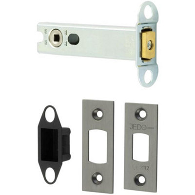 Loops Heavy Duty 102mm Tubular Deadbolts In Gun Metal Finish For Maximum SecurityDoor Bolt from B&Q