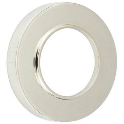 Loops Elegant Polished Nickel Plain Outer Roses For DoorsDoor Handle from B&Q