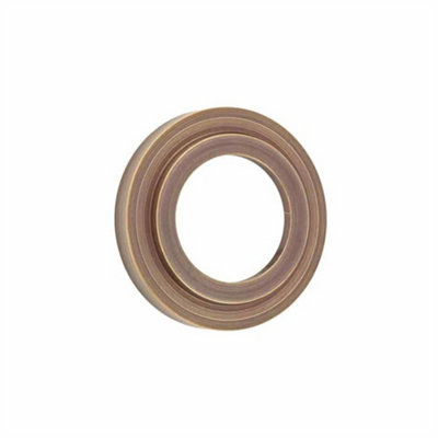 Loops Elegant Stepped Outer Roses In Grade 304 Antique Brass For DoorsDoor Handle from B&Q