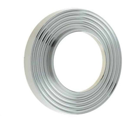 Loops Elegant Reeded Outer Roses In Satin Nickel Finish For Stylish DoorsDoor Handle from B&Q
